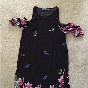 Open shoulder dress